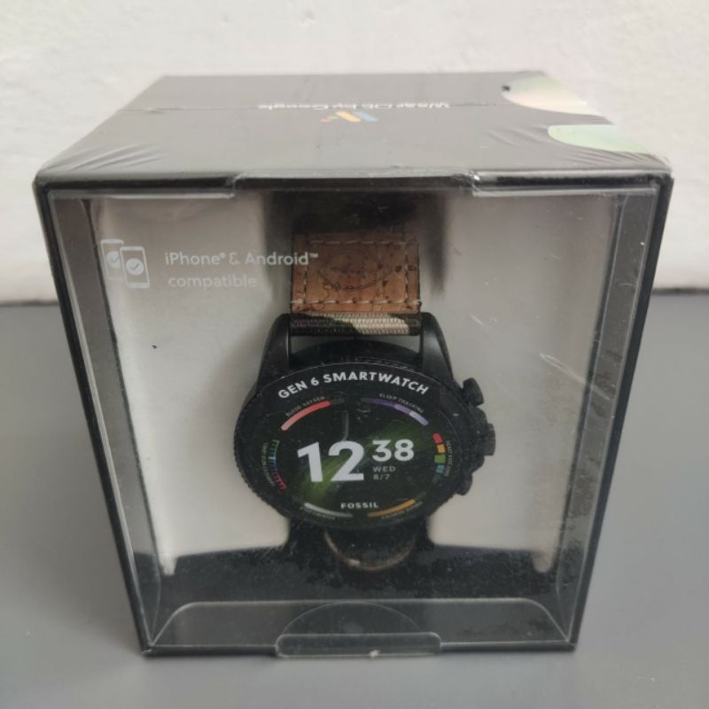 Fossil Gen 6 FTW4063 smartwatch green camo