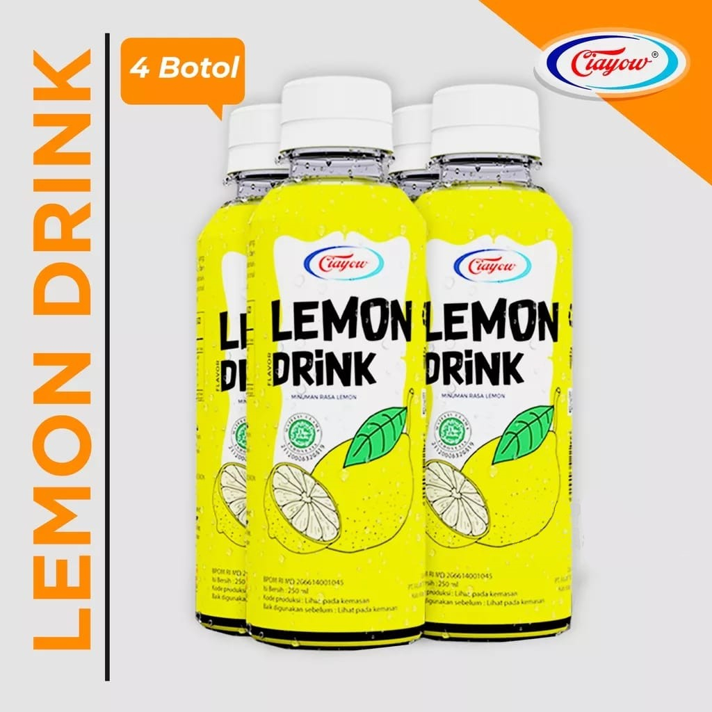 

Ciayow Lemon Drink 250ml (Pack = Isi 4 botol) / Minuman Lemon Asli