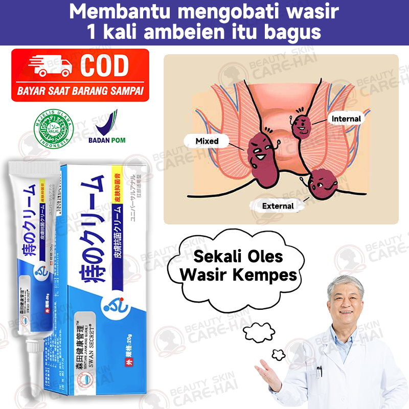 Obat wasir Salep wasir Salep ambeien paling ampuh 20g CREAM Obat Wasir Herbal Cina Herbal Paling