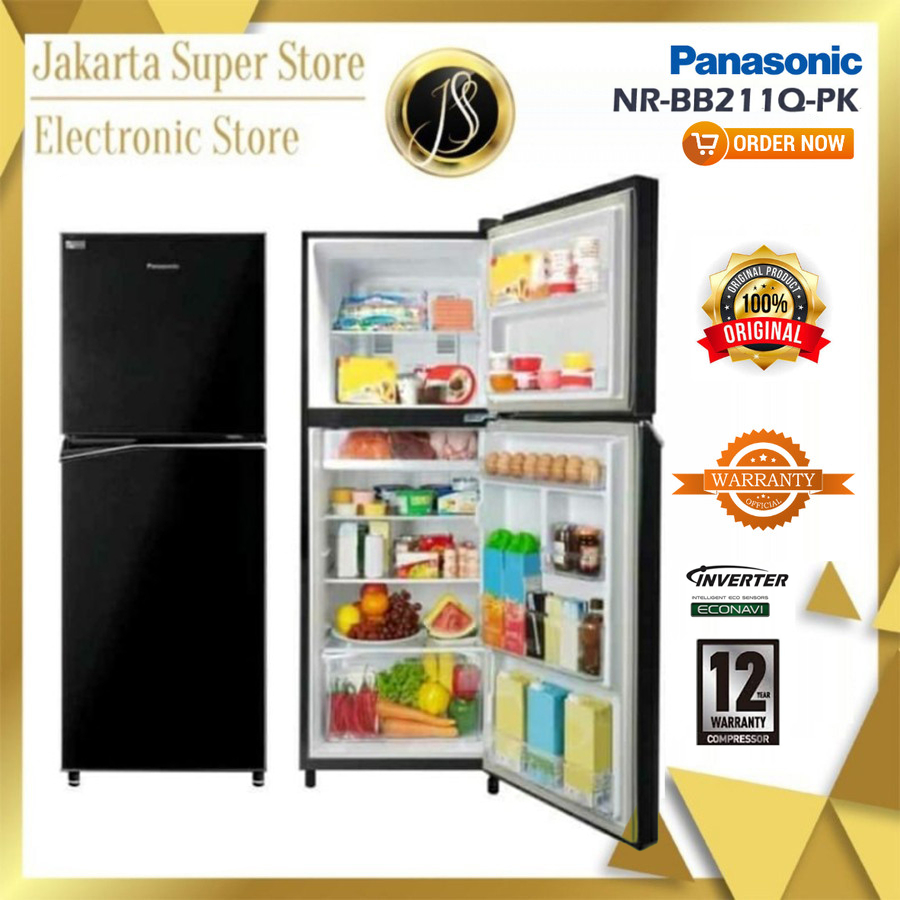 KULKAS PANASONIC NRBB 211 QPK LEMARI ES 2 PINTU NRBB211QPK