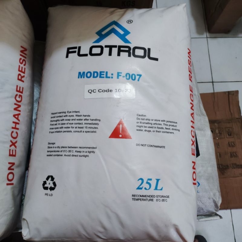 Resin Flotrol 25 liter media filter air kapur