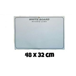 

PAPAN TULIS / WHITE BOARD DOUBLE SIDE UK.48X32 / WHITE BOARD TIME TABLE 48X32/ PAPAN TULIS KERTAS