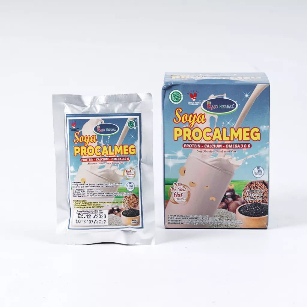 

Rajo Herbal Soya Procelmag berisikan oat, jagung, chiaseed dan Protein-Calcium - Omega 3 & 6