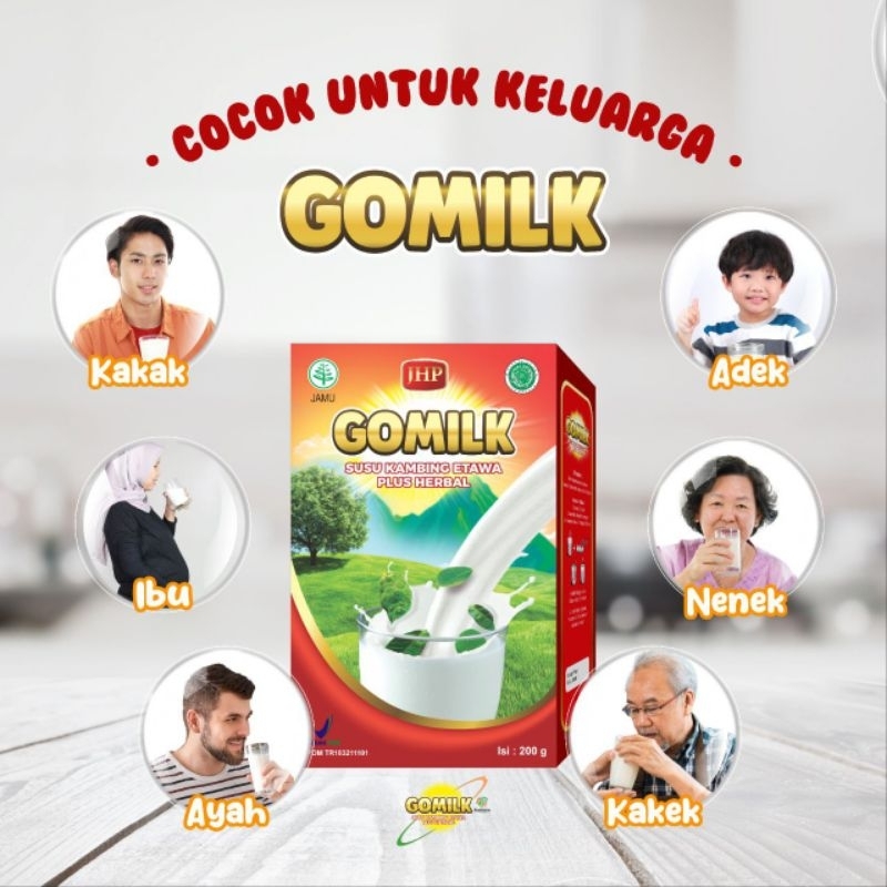 

Gomilk Susu Kambing Etawa Plus Herbal (daun kelor, mengkudu, daun salam)