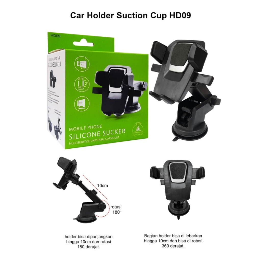 Car Phone Holder Mobil Dudukan Hape Stand Handphone Alat Penyangga HP Dashboard