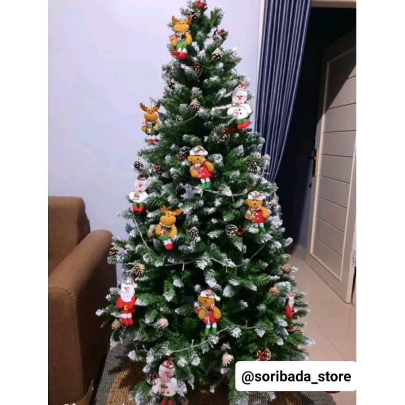 Pohon Natal Ekor Tupai Premium 180cm Mewah & Keren |Pohon Natal Premium