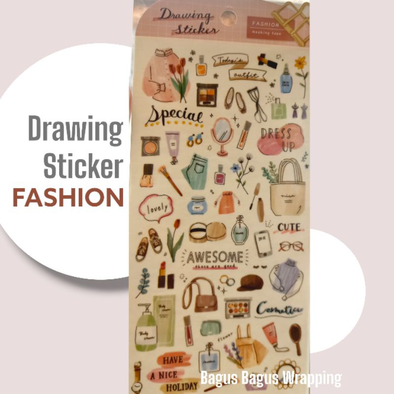 

FASHION STICKERS / STIKER VINTAGE RETRO STICKER SCRAPBOOK