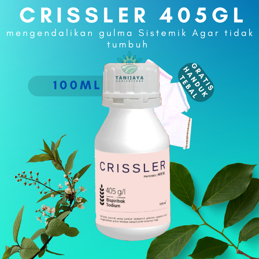 Pembasmi Obat Hama Gulma Tanaman Padi Crissler 405SC 100ml || Crissler Herbisida Pestisida Sawah