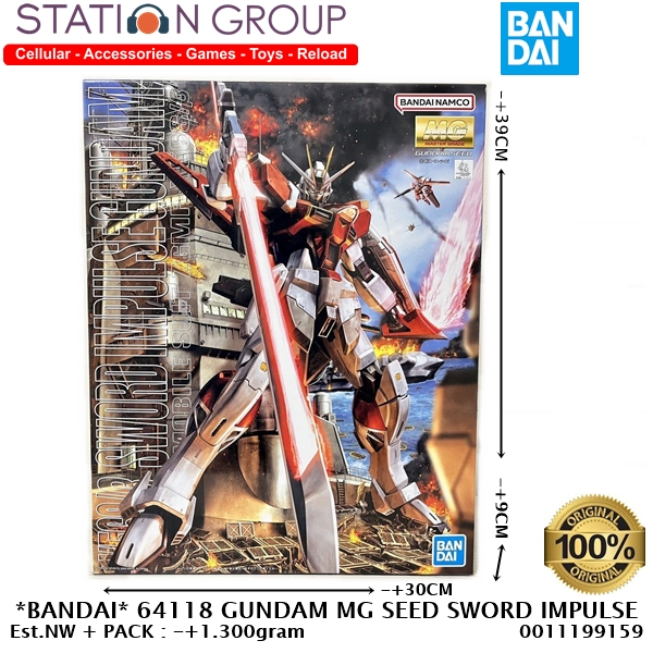 BANDAI 64118 GUNDAM MG SEED SWORD IMPULSE GUNDAM - GUNPLA MODEL KIT
