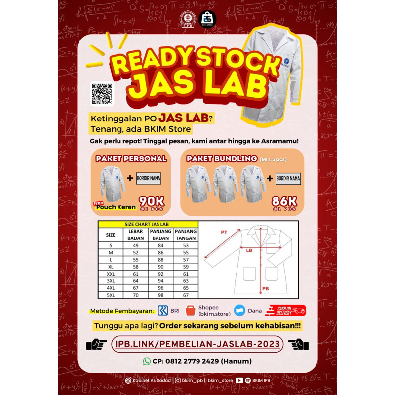 Pelunasan Jaslab Jas Lab IPB