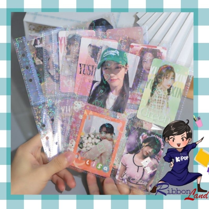 

(10 LEMBAR) SLEEVE HOLOGRAM LASER BINDER A5 PHOTOCARD