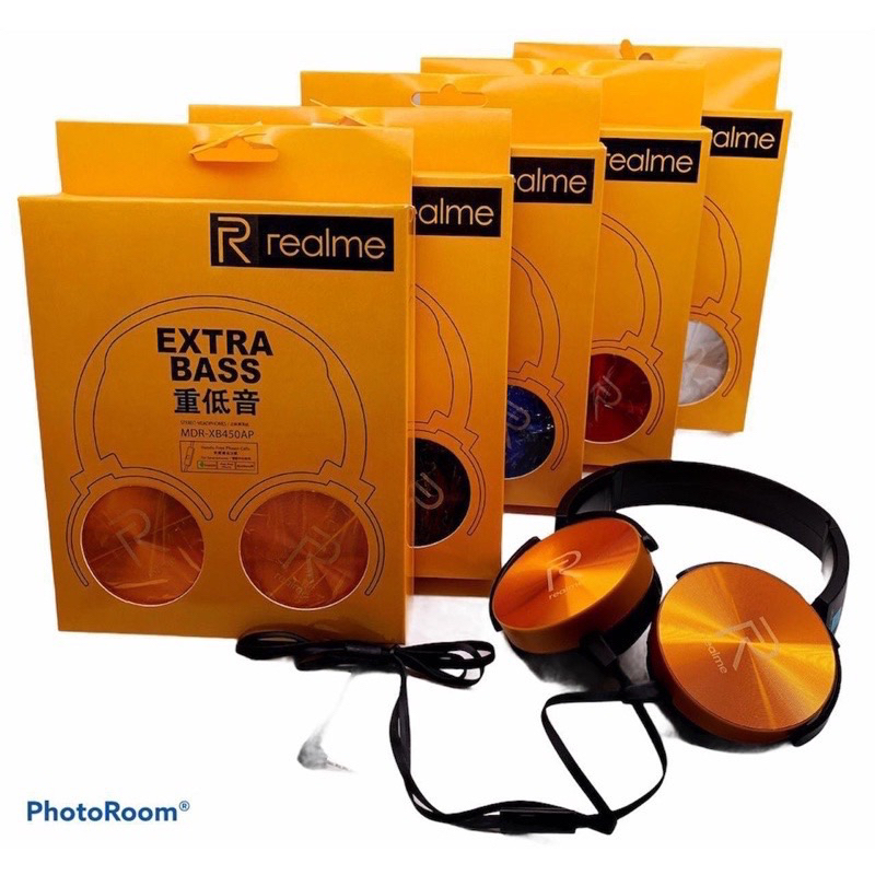 HF Headset Realme XB 450  Bando Extra Bass//Earphone Handsfree Realme xb 450 Etra Bass