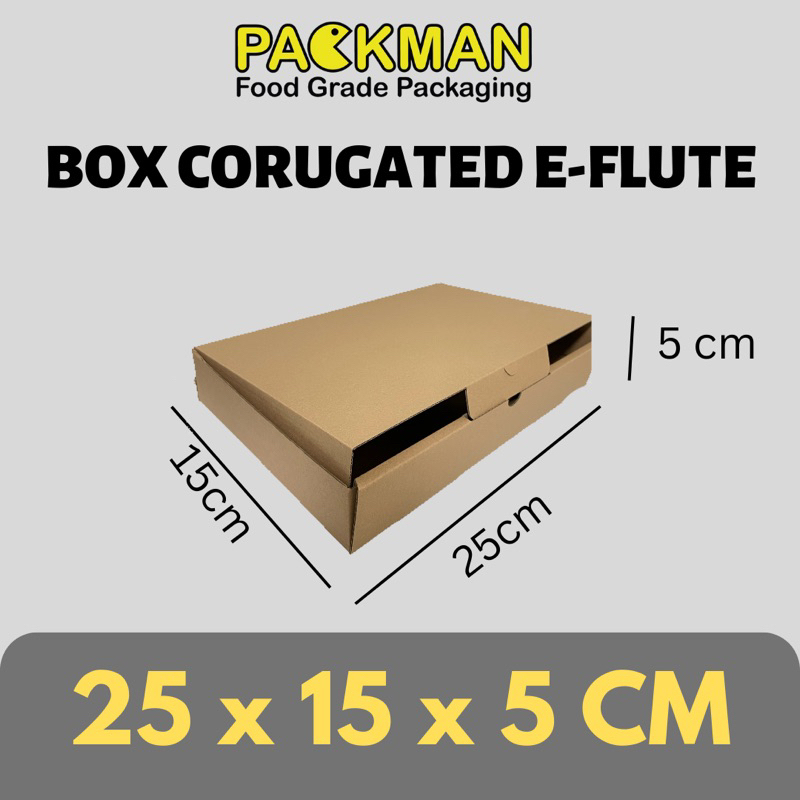 

KARDUS 25x15x5 cm / BOX KARTON CORUGATED DIECUT E-FLUTE / KARDUS PACKING ONLINE