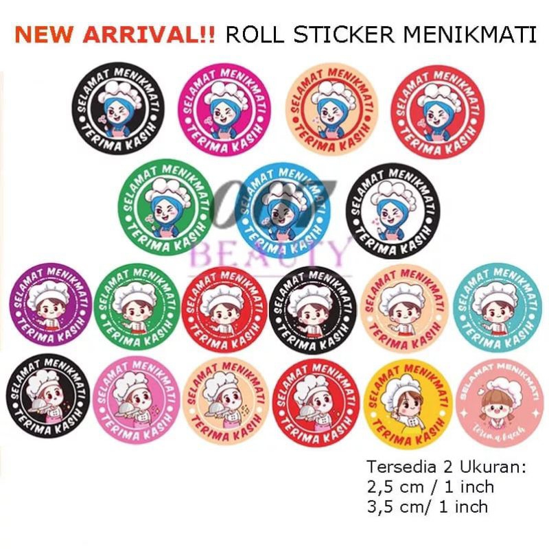 

PROMO!! STIKER SELAMAT MENIKMATI 1 ROLL ISI 500PCS UKURAN 2,5 dan 3,5 cm