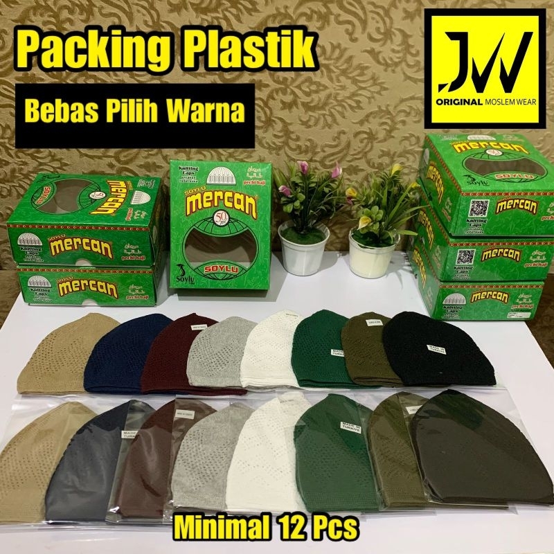 GROSIR Peci Mercan ASLI ORIGINAL TURKIYE - Peci Rajut - Peci Murah - Oleh Oleh Haji dan Umroh