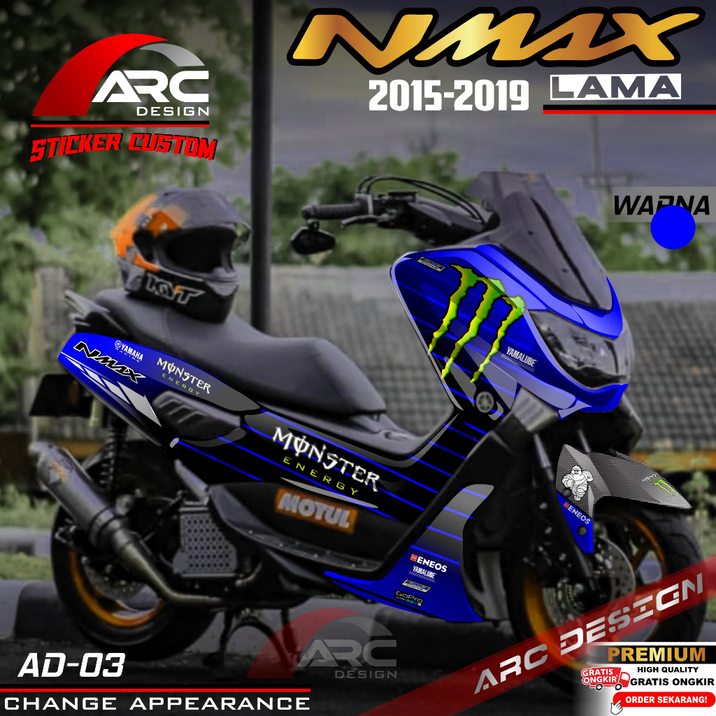 (PROMO COD) TERBARU Decal Sticker Yamaha Nmax 155 Old Full body - Stiker Skotlet Variasi Modifikasi 