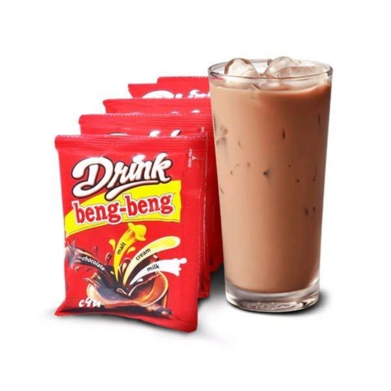 

BENG BENG DRINK 1 RENCENG ISI 10 SACHET / MINUMAN BUBUK COKELAT / COKLAT INSTAN