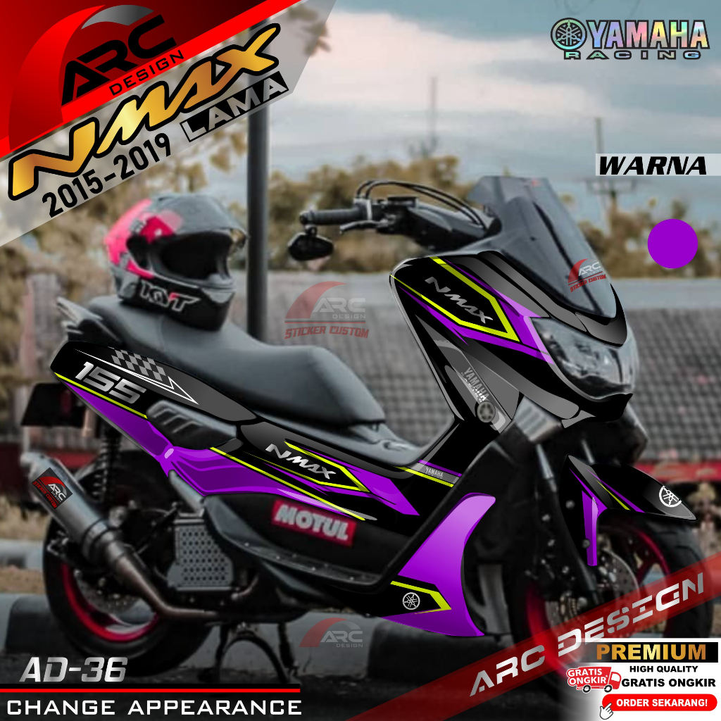 (PROMO COD) TERBARU Decal Sticker Yamaha Nmax 155 Old Full body - Stiker Skotlet Variasi Modifikasi 