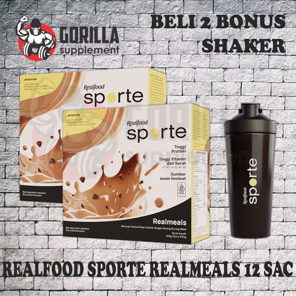 Realfood Sporte Realmeals Cokelat Sereal Protein Bird’s Nest
