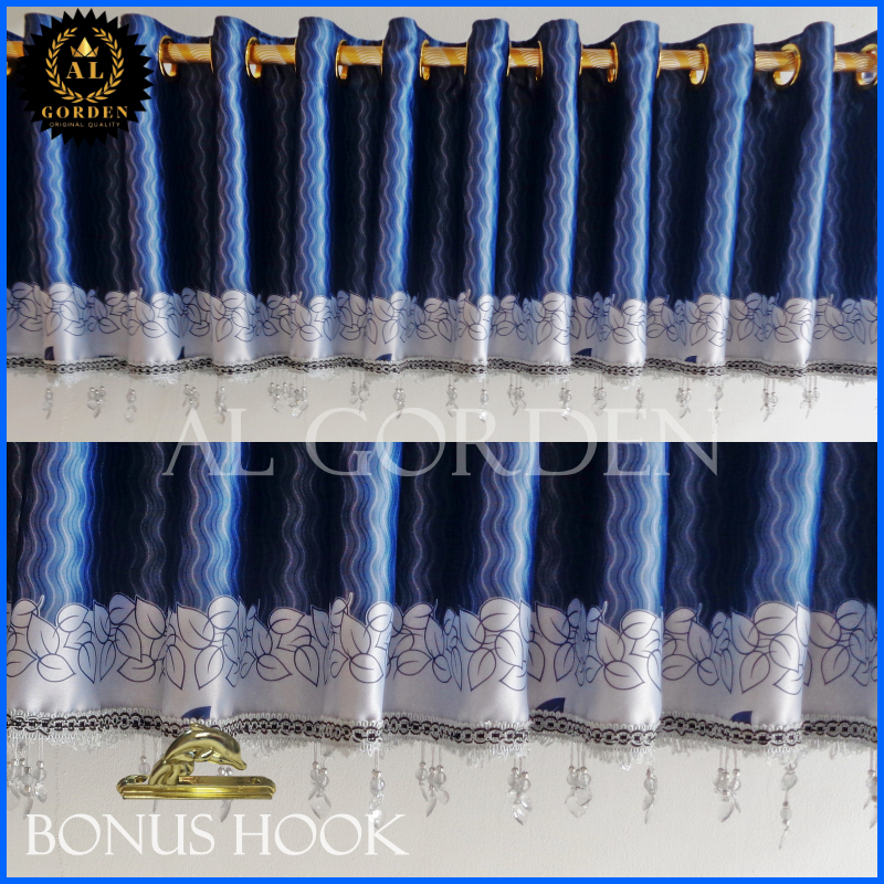 Gorden Poni Kaca Pintu Mewah Bahan Impor