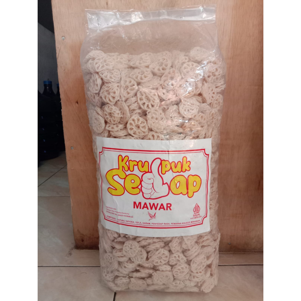 

KRUPUK SEDAP MAWAR PUTIH MENTAH KEMASAN 1 KG