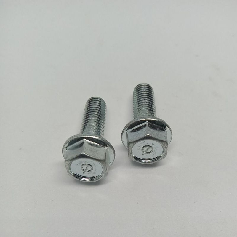 BAUT FLANGE ORIGINAL M8×25 KUNCI 12 BAJA KARBON