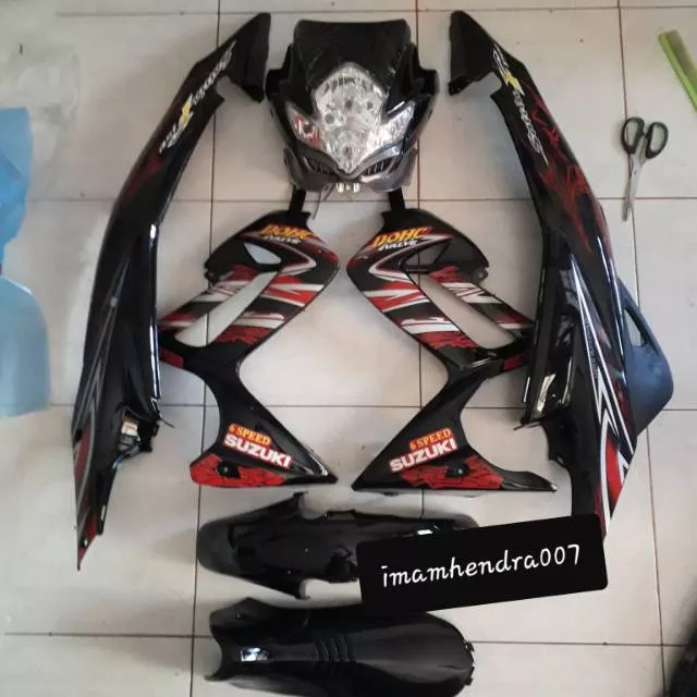 Bodi set fu barong Cover bodi fullset Suzuki Satria fu barong fu lama