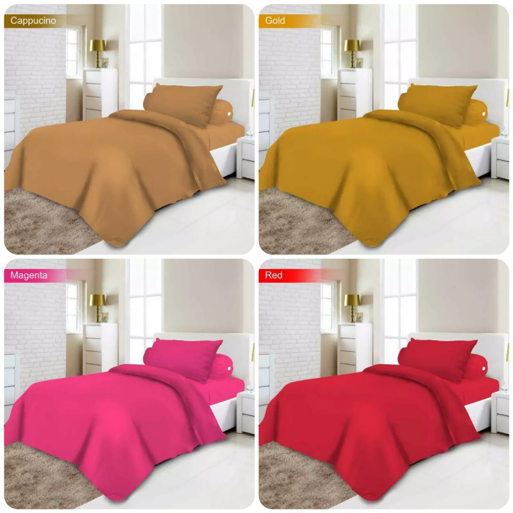 Vito Bed Cover Set Single Polos120x200 cm Warna Terlaris