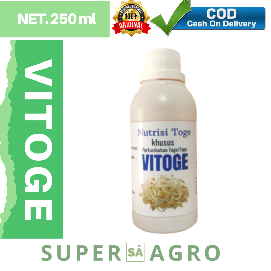 VITOGE - Bitamin untuk Tauge - Pupuk Toge - Pupuk cair organik Khusus Tauge - Budidaya tanaman Toge