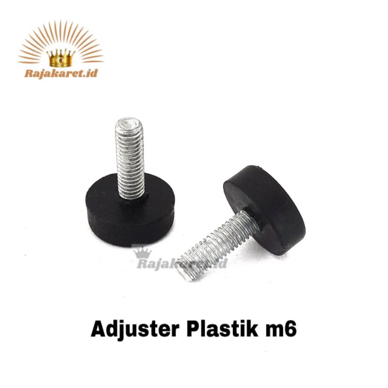 Adjuster M6 Diameter Plastik Stabil Kaki Meja