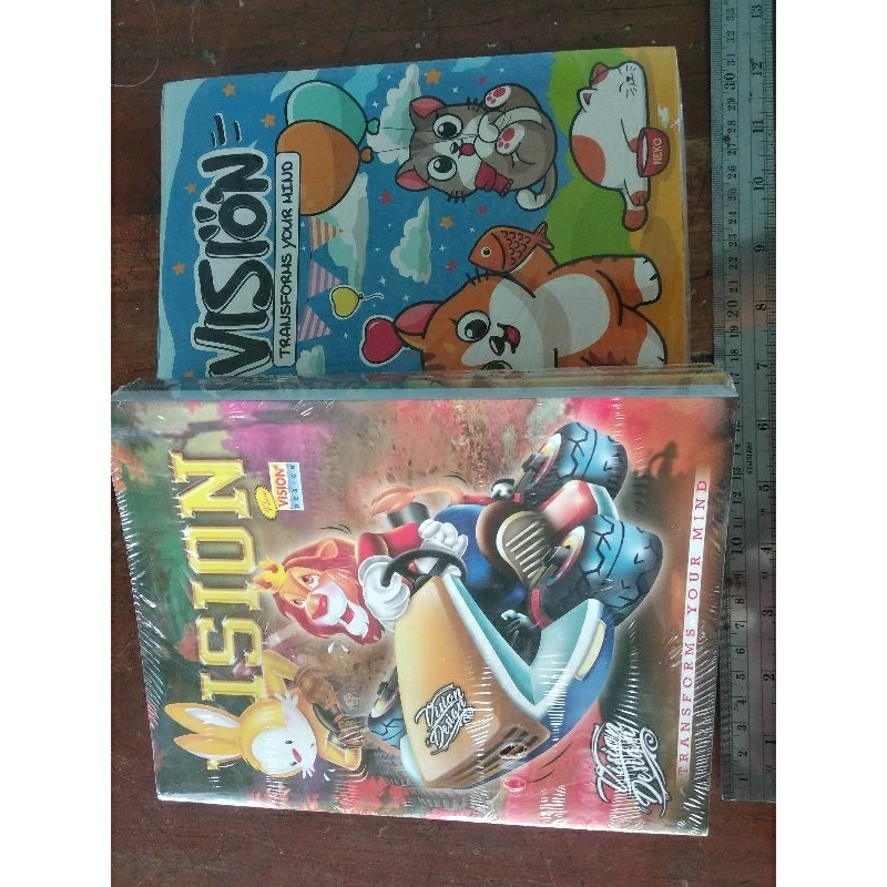

Vision buku tulis 38 lembar. per pack isi 10 buku