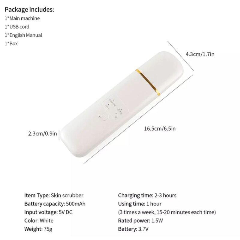 Portable skin scrubber peeling alat pembersi komedo