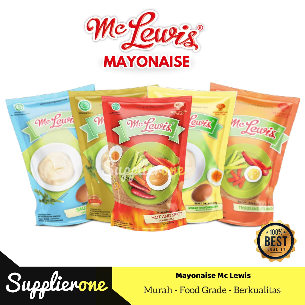 

Mc Lewis Mayonaise / Mayonaise Sachet / Mayonaise Original / Mayonaise Pedas / Mayonaise Premium