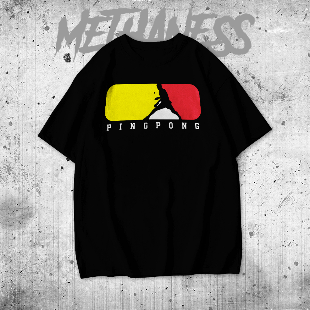 Kaos Tshirt Baju Combed 30S Distro pingpong siluet kaos pria wanita