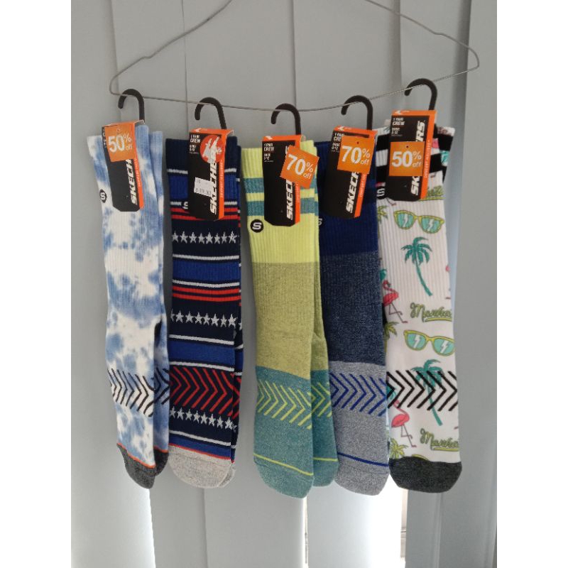 kaos kaki Skechers crew shock unisex original sports station sale