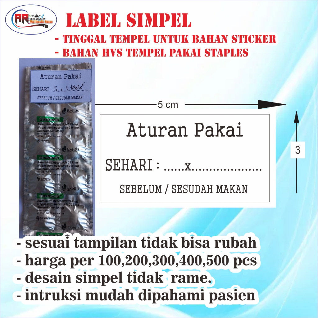 

Label Etiket Obat murah dan simpel