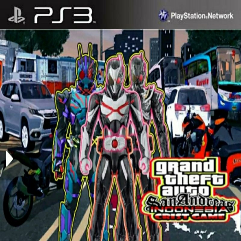DVD game ps3 hen/cfw GTA San Andreas Mod Indonesia