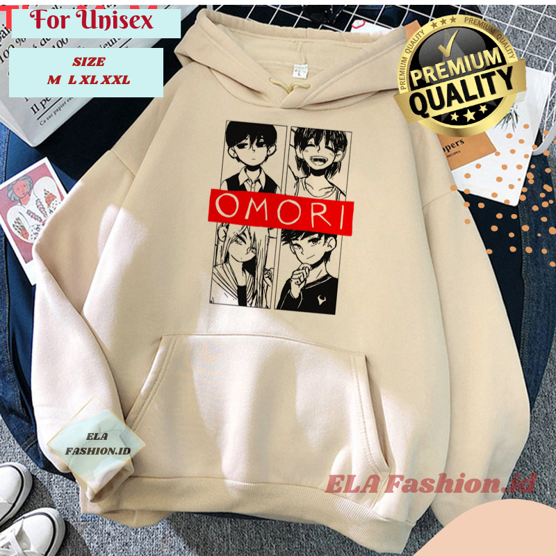 Hoodie OMORI Basil Anime Kekinian Hodie Waifu Pria Wanita