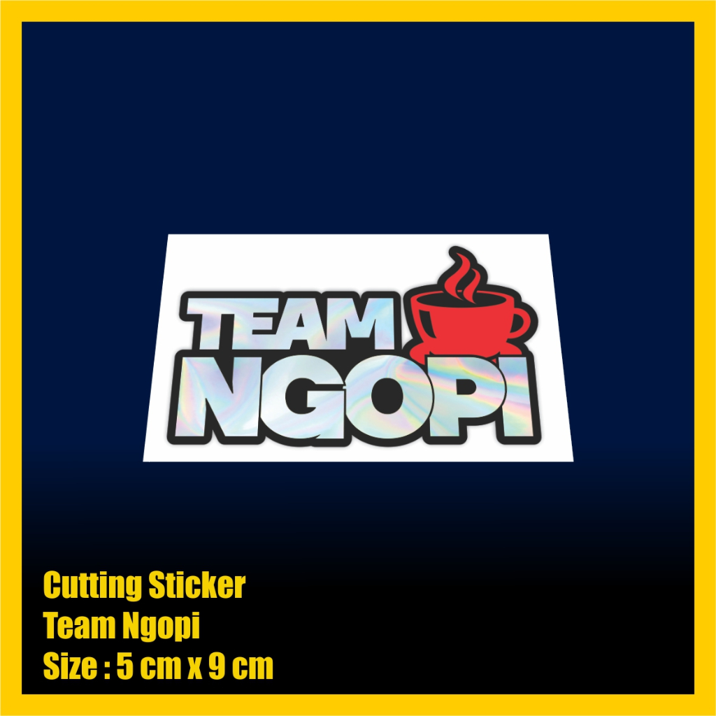 Stiker Cutting Team Ngopi