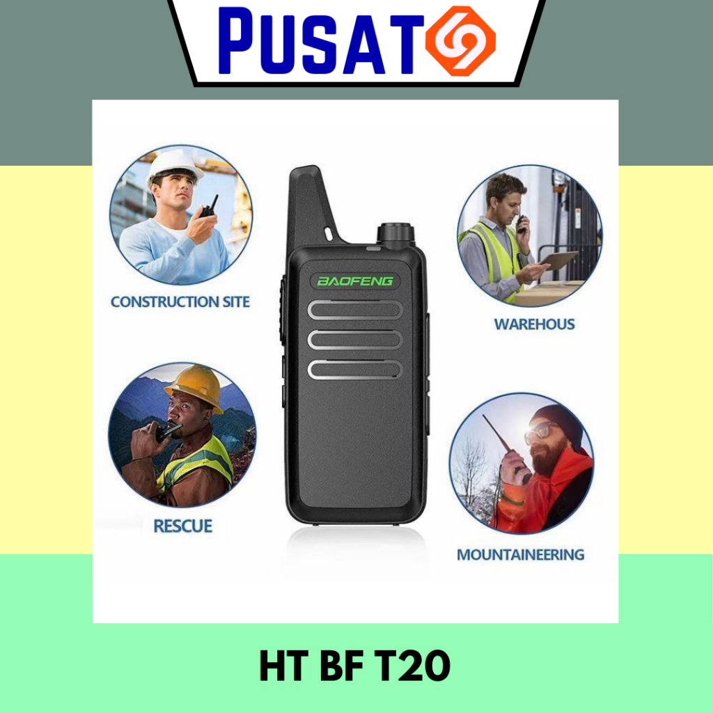 Walkie Talkie HT  Baofeng BF-T20 Walkie Talkie Mini Radio CB Radi handy talkie 2 Buah