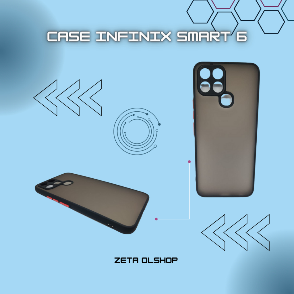case casing infinix smart 6 hardcase handphone infinix