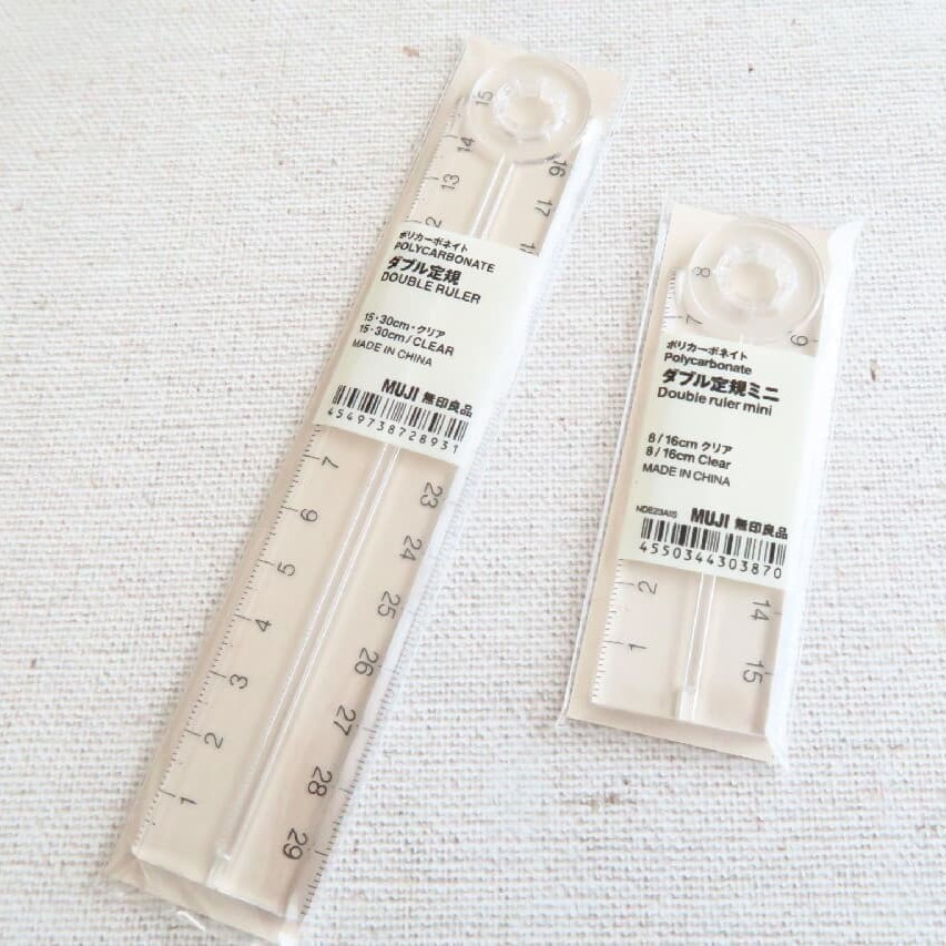 

MUJI DOUBLE RULER - PENGGARIS TEKUK - 30 CM