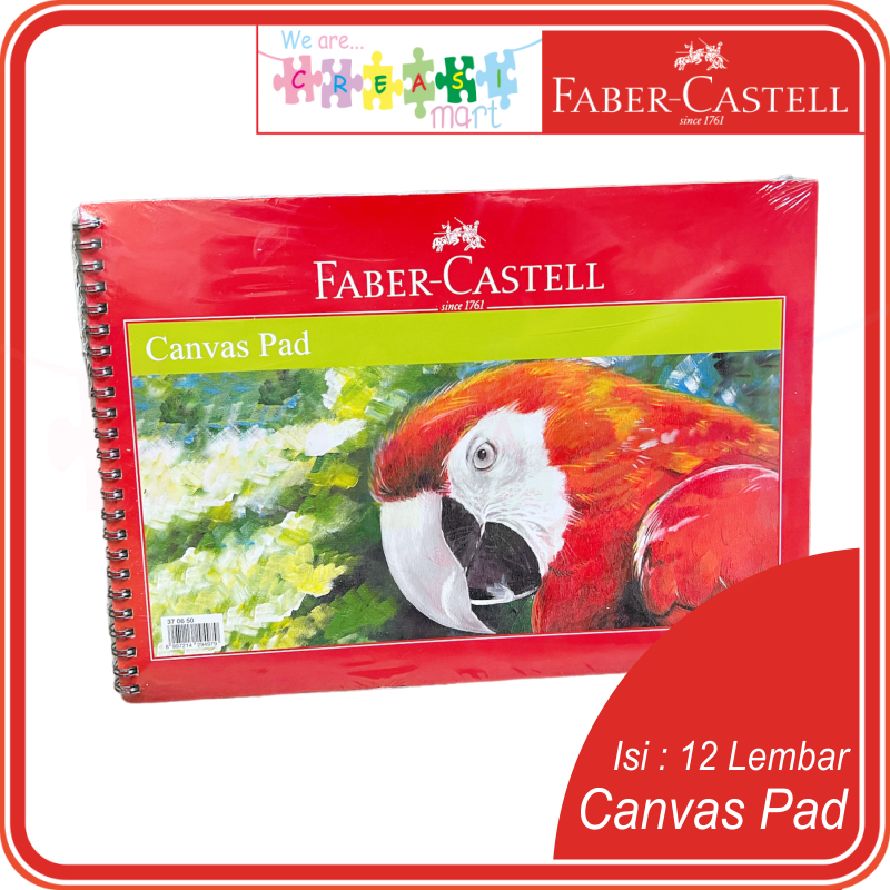 

Faber Castell Canvas Pad / Kertas Kanvas Lukis 30cm x 20cm 12 Lembar 100% Original