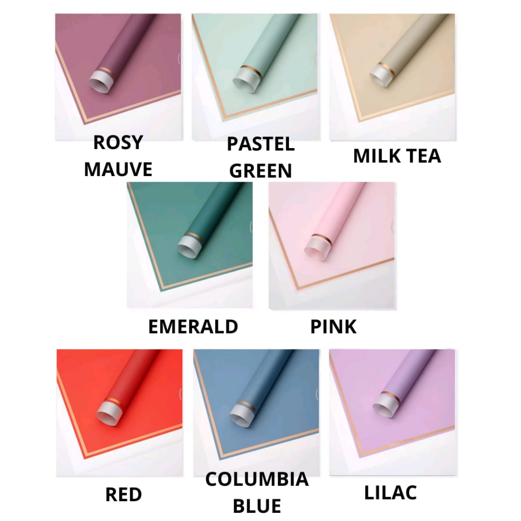

[ 1 Lembar ] Wrapping Paper Cellophane Varian List Gold Transparan Flower / Kertas Buket Bunga Transparan Buket Bouquet Lis Emas