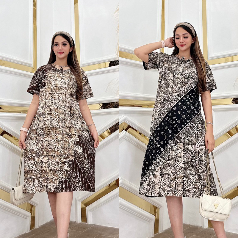 daster kaos cap/daster kaos batik kekinian/baju hamil