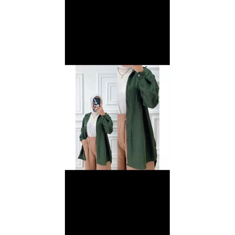 KEMEJA SEMI TUNIK CRINKLE // CRINKLE AIRFLOW PREMIUM