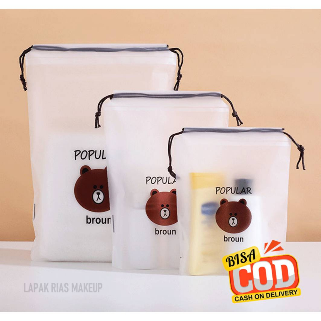 Travel Pouch Organizer Bag Serbaguna / Pouch Serut / Pouch Tas Organizer / Tas Travel