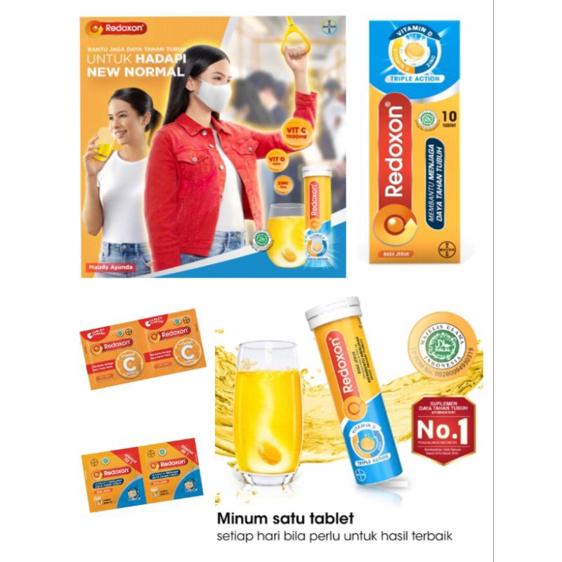 Redoxon / Redoxon Triple Action Vitamin C Jeruk  Tablet