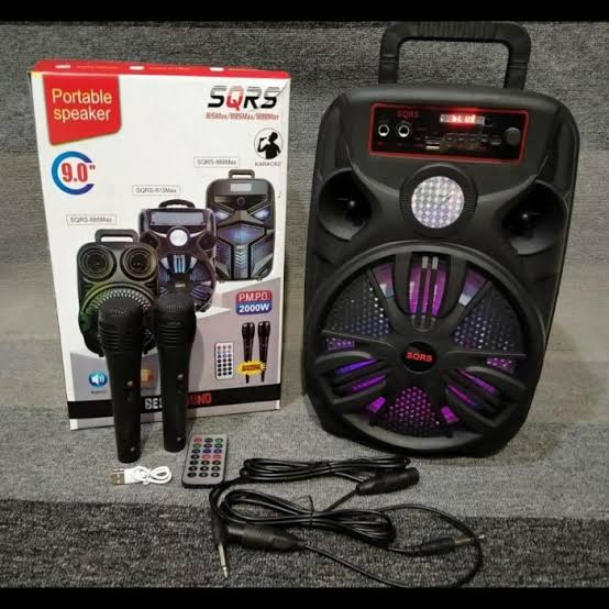 COD Joy Mart Speaker Bluetooth L - free mic portable super-woofer bass speaker Bluetooth karaoke 8in