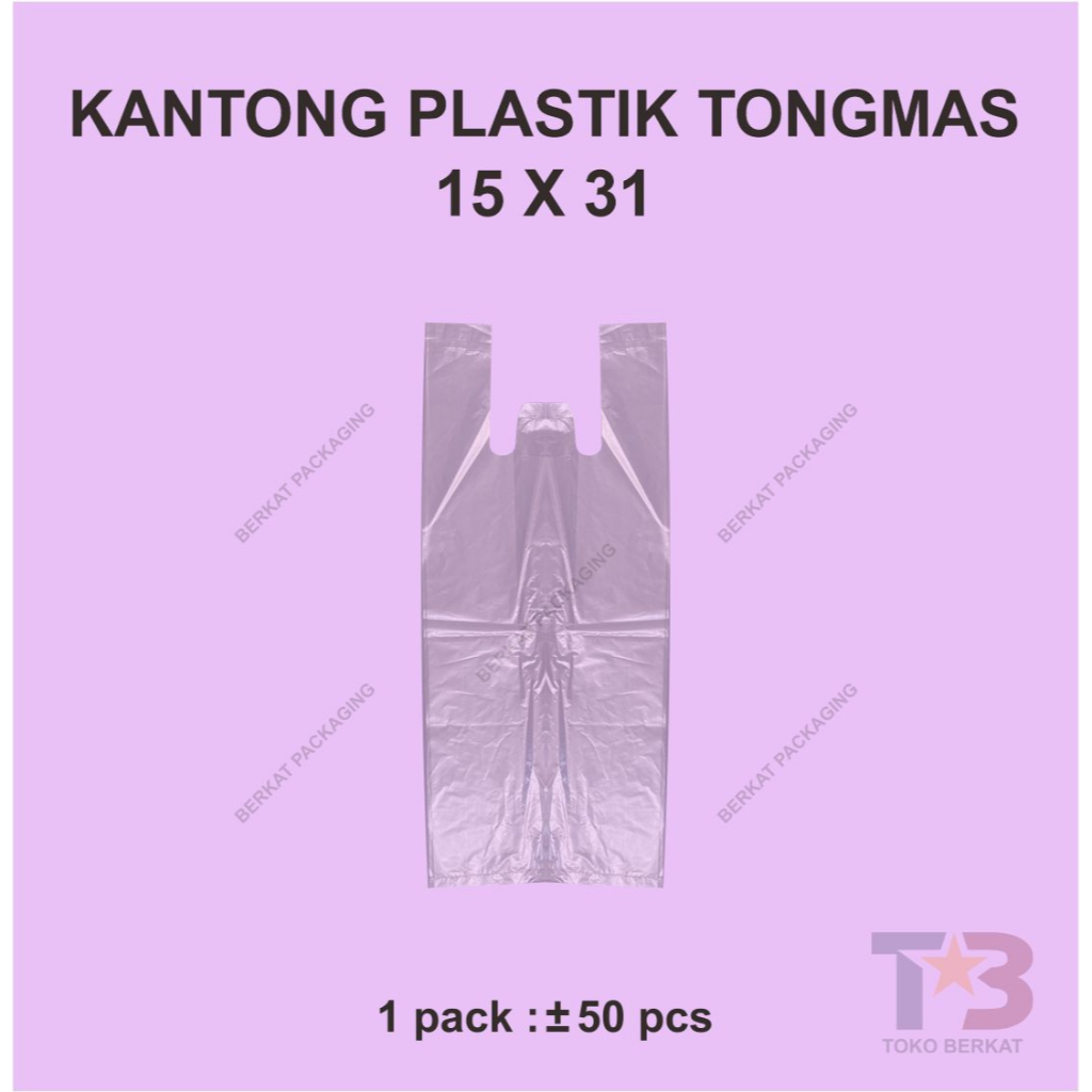 Kantong Tas Plastik HDPE TONG MAS 15x31 / Plastik HDPE/ Plastik Merk TONG MAS/Plastik Biasa/Kresek T